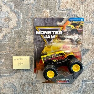 Classroom Crusher Monster Jam Truck- Yellow and Black